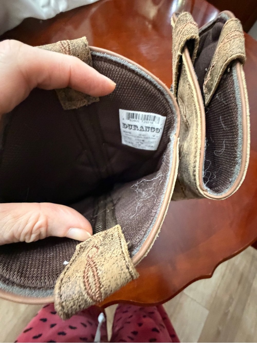 Durango Brown Heart Accent Western Cowgirl Boots - Picture 4 of 7